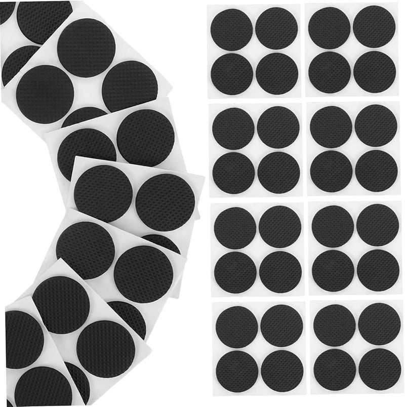 60Pcs Black EVA Chair Floor Protectors Self Adhesive Non Slip Pads for Furniture Legs Scratch Noise Reduction - Image 1